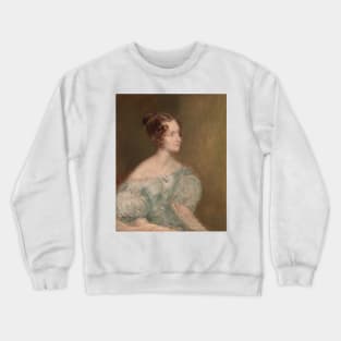 Portrait of a Woman, Probably Mrs. Price of Rugby by John Linnell Crewneck Sweatshirt